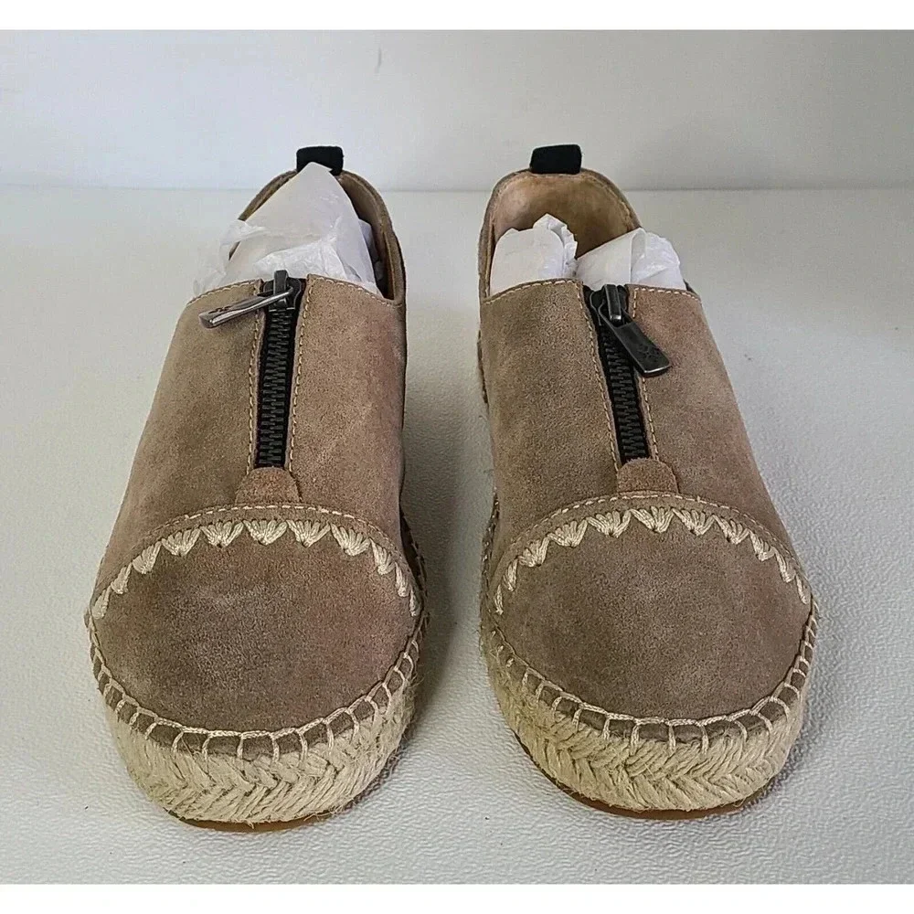 WOMEN'S PATRICIA NASH EVA SUEDE BEIGE ESPADRILLES SIZE 7 M NEW